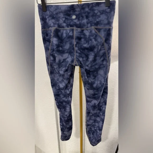 Athleta Blue Tie-Dye High-Rise Leggings | Size Small - Picture 5 of 11